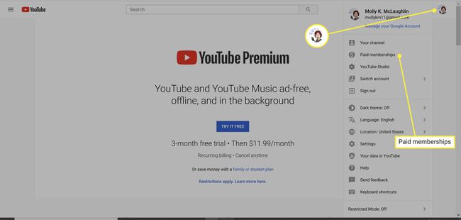 Tilaa YouTube Premium -opiskelijaalennus.