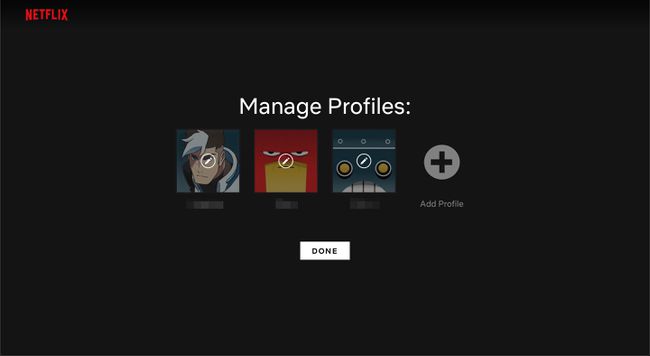 Profiilien hallinta Netflixissä