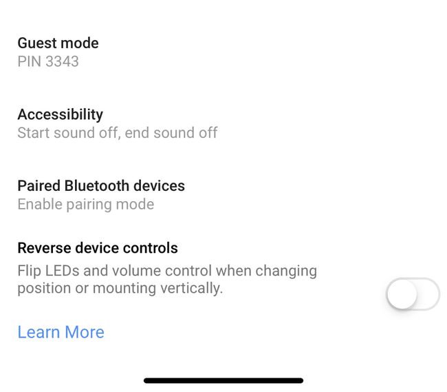 Google Home näyttää Guest Mode -ominaisuuden sijainnin.