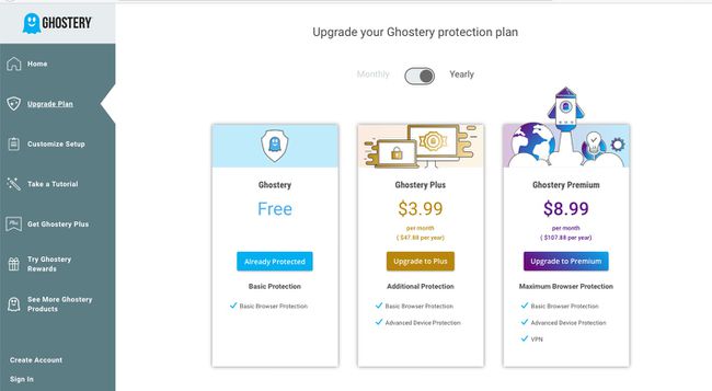 Ghostery Firefox -laajennuksen päivityssivu