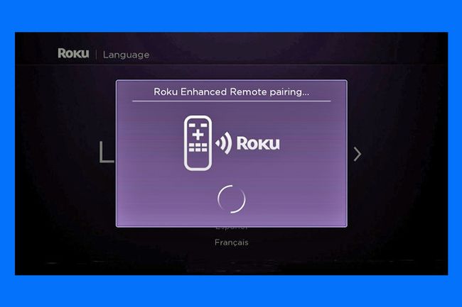 Esimerkki Roku Enhanced Remote Pairing Indikation