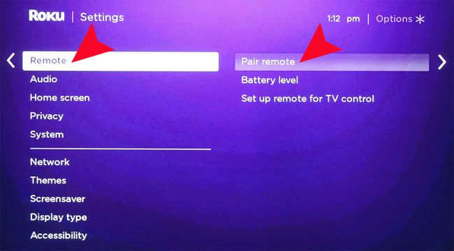 Roku Remote Settings — Kaukosäätimen pariliitos