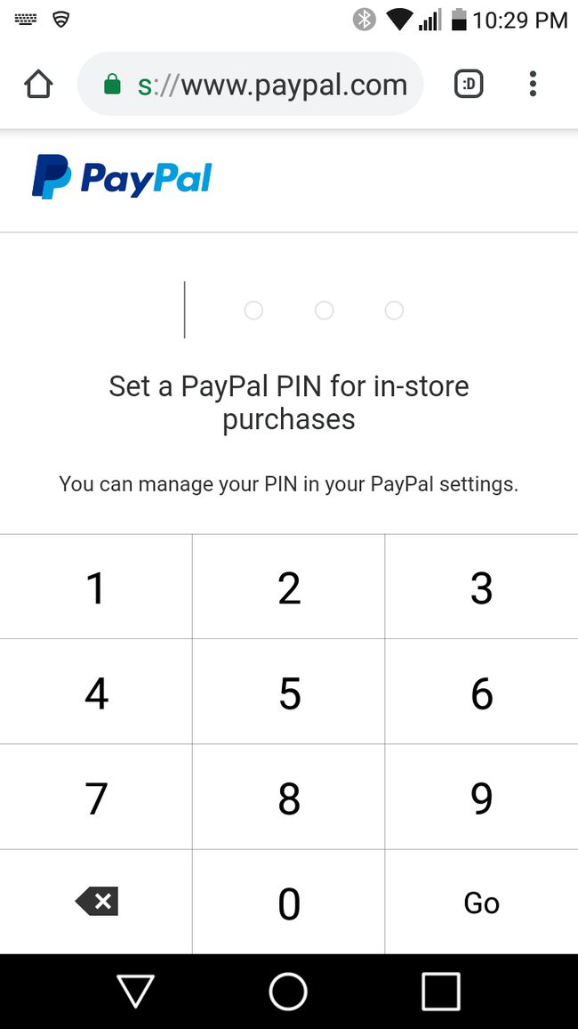 Aseta PayPalin PIN-koodi