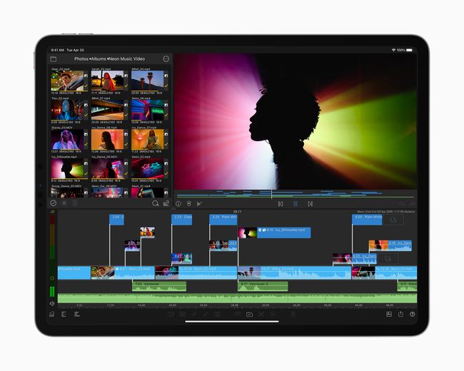 M1 iPad Pro LumaFusion-videonmuokkaussovelluksella