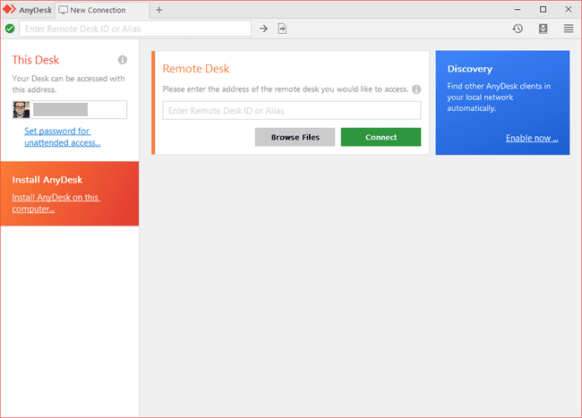 AnyDesk Windows 8:ssa