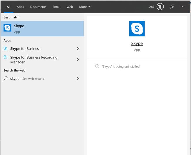 Poista Skype.