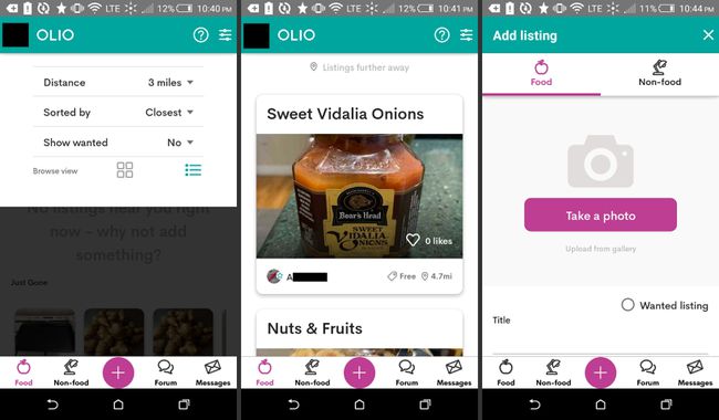 Olio-sovellus Androidille