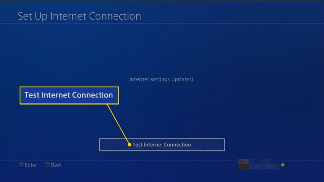 Internet-yhteyden testaus PlayStation 4:llä