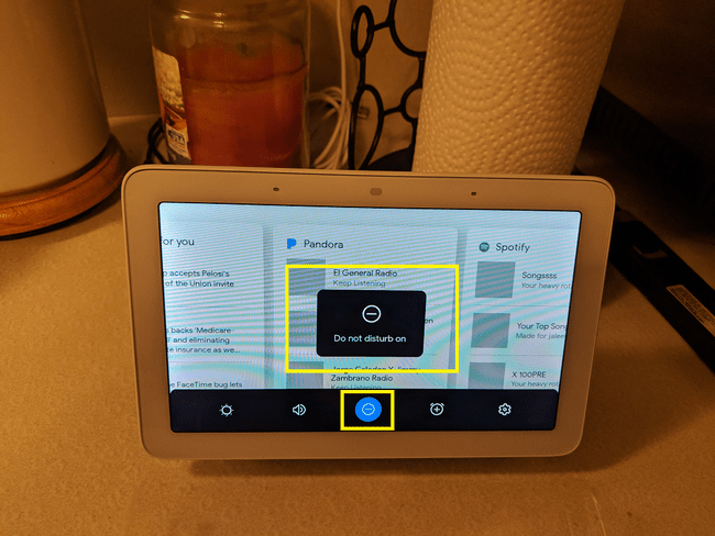 Älä häiritse -tilan käyttäminen Google Home Hubissa.