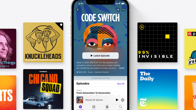 Code Sw!tch ja kansi ovat useille muille Apple Podcastien podcasteille