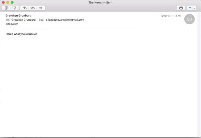 Automaattinen BCC on asetettu Apple Mailissa