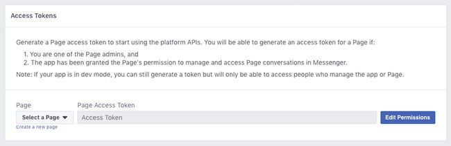 Luo API Access Token Facebookin kehittäjäportaalissa