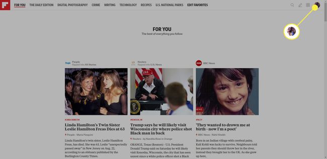 Profiilikuva Flipboardissa verkossa.