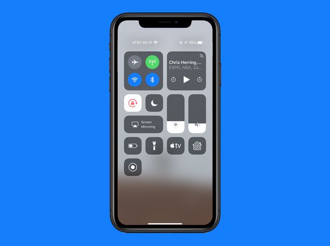 ohjauskeskus iOS 12:ssa