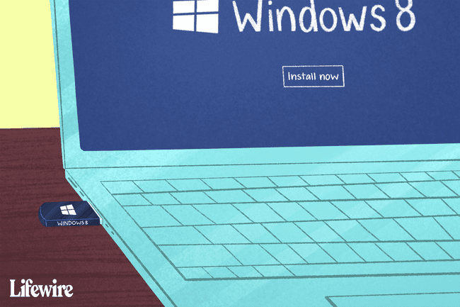 Windows 8 kannettavassa tietokoneessa USB-tikulla