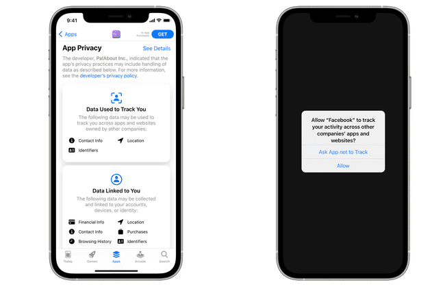 Applen sovellusten tietosuojaominaisuudet sellaisina kuin ne näkyvät iOS 14:ssä
