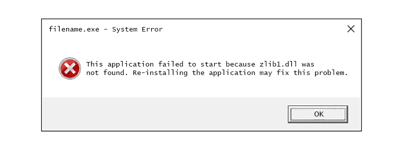 zlib1 dll error message 5a688ff01d6404001a806c72