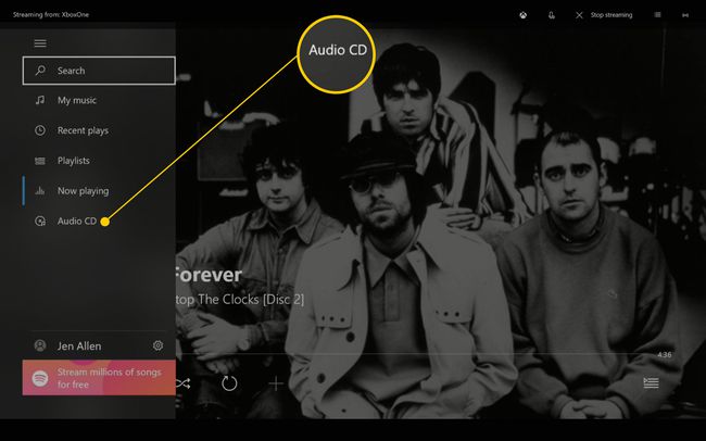 Xbox Onen Groove Music -sovellus toistaa automaattisesti CD-äänilevyn