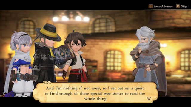 Kuvakaappaus Bravely Default II:sta.