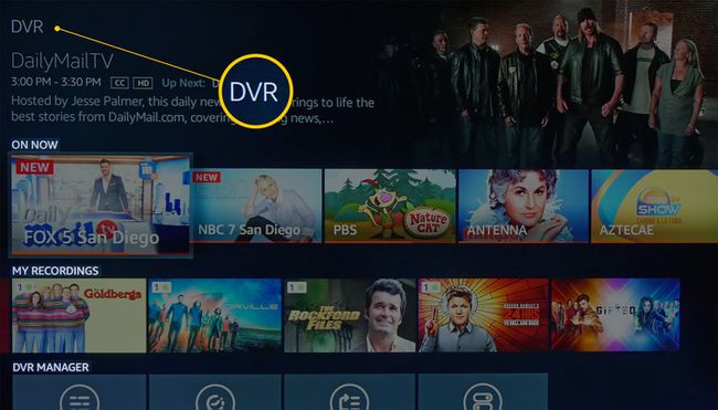 Fire TV Recast – nyt päällä, tallenteet, DVR Managerin rivit