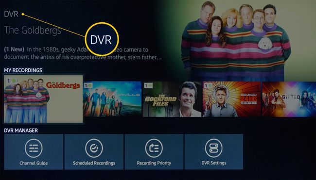 Fire TV Recast - Omat tallenteet, DVR Manager Rows