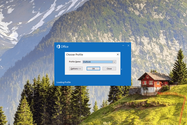 Outlook Valitse profiilikehote Windows 10:ssä