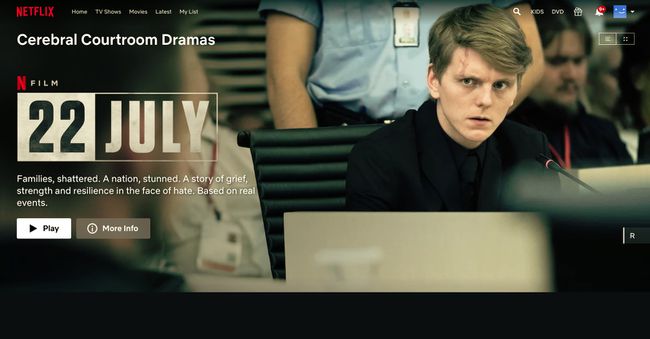 Netflixin salaiset koodit oikeussalidraamoihin, kuten 22. heinäkuuta