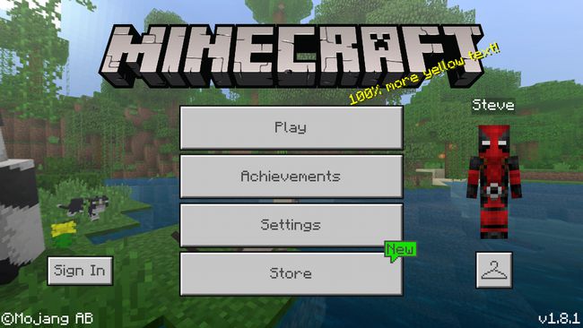 Minecraft-menu iholla