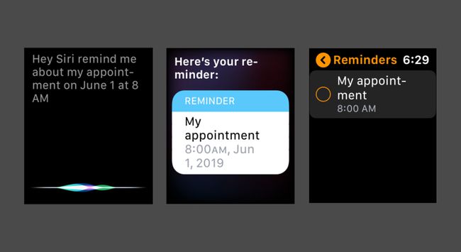 Aseta muistutus Apple Watchiin Sirin avulla
