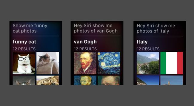 Käytä Siriä kuvien etsimiseen Apple Watchilla