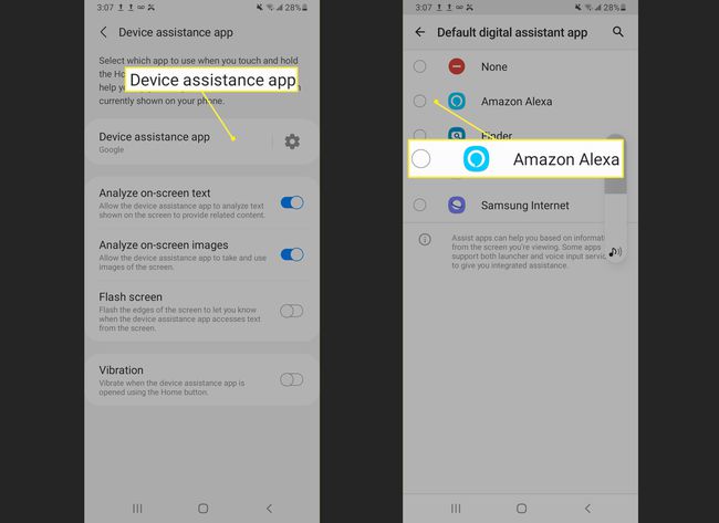 Aseta Alexa oletukseksi Androidissa