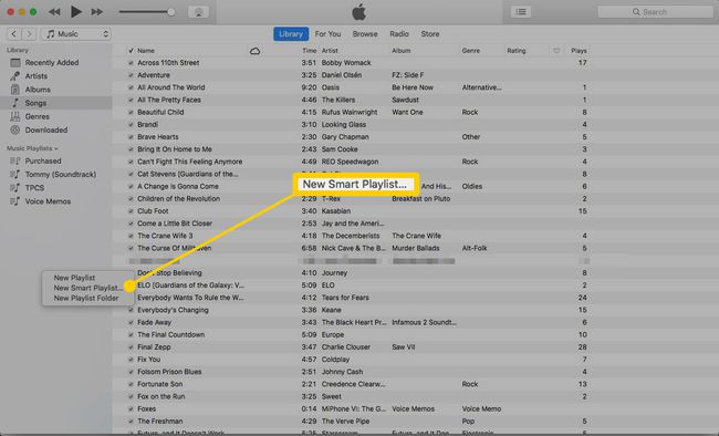 Luo älykäs soittolista iTunesissa