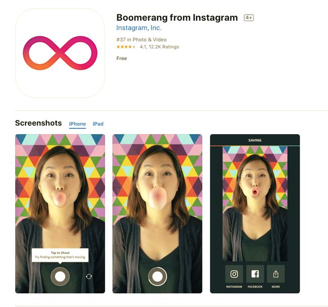 Boomerang Instagram-sovelluksesta