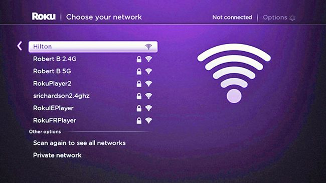 Roku – Valitse verkkosi
