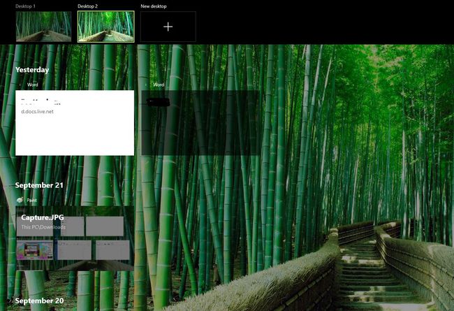 Kuvakaappaus Desktop 2 -vaihtoehdosta