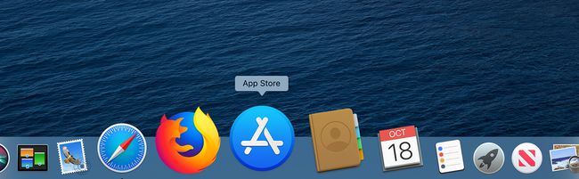 Mac App Store -kuvake Dockissa