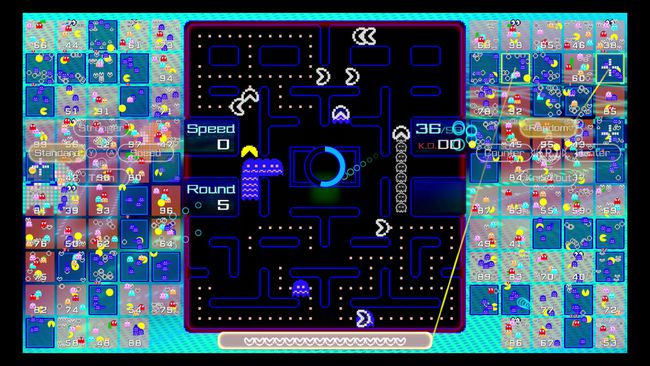 Kuvakaappaus Pac-Man 99:stä.