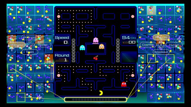 Kuvakaappaus Pac-Man 99:stä.