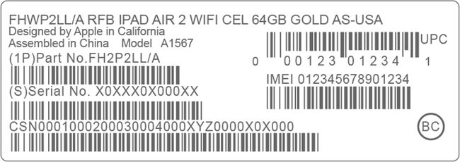 Täältä löydät iPhonen sarjanumerotarran iPhone-laatikosta.