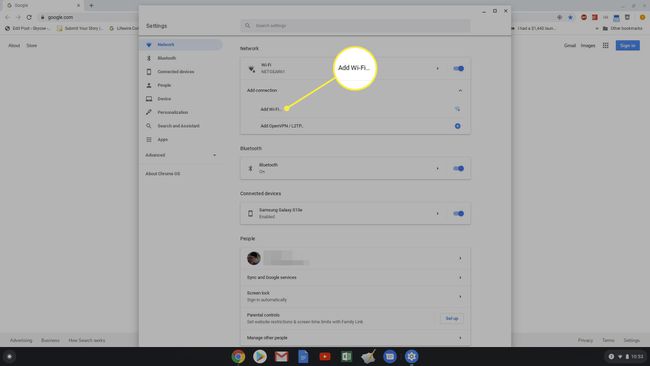 lisää uusi Wi-Fi-verkko Chromebookiin