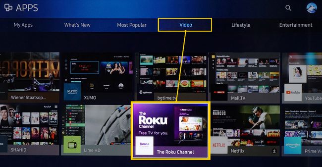 Samsung Smart TV -sovellukset – Video – Roku-kanava