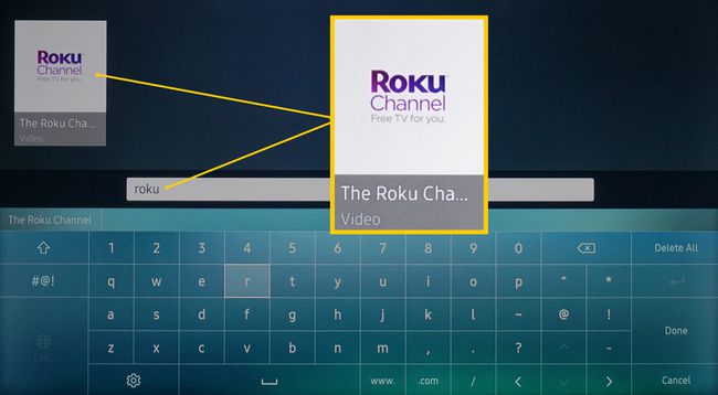 Hae Samsung Smart TV -sovelluksesta - Roku-kanava löytyi