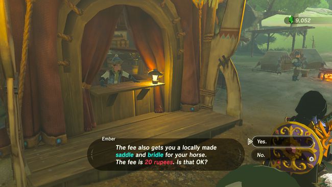 Maksa 20 rupiaa rekisteröidäksesi hevosen Zelda: Breath of the Wild -pelissä.