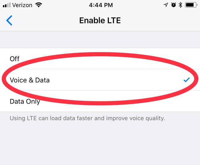 Tässä on asetus, jolla voit ottaa VoLTE-puhelut käyttöön iOS:ssä.