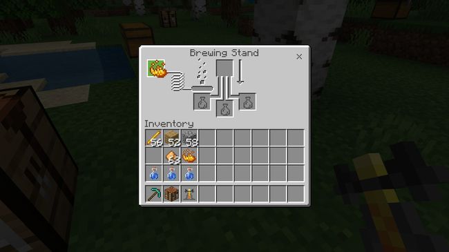 Blaze Powder Minecraftin panimovalikossa