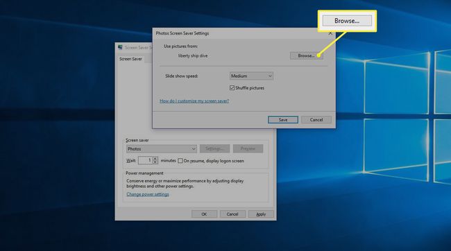 Kerro Windowsille, kuinka valokuvasi näytetään Valokuvat-näytönsäästäjässä