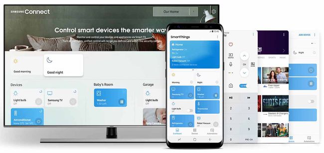 Samsung SmartThings Smart TV ja matkapuhelin