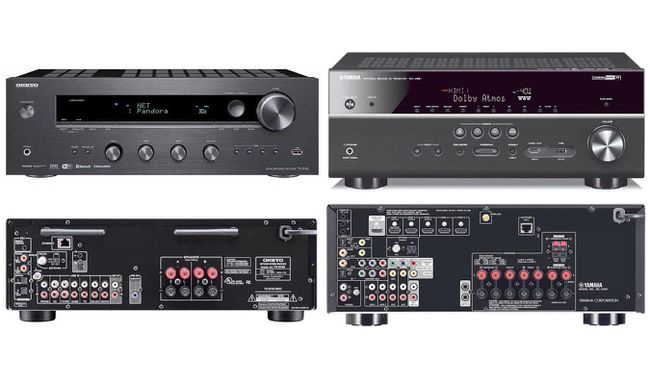 Onkyo TX-8140 stereovastaanotin vs Yamaha RX-V681 kotiteatterivastaanotin