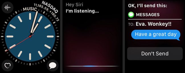 Käytä Siriä lähettääksesi tekstiviestejä äänelläsi Apple Watchissa