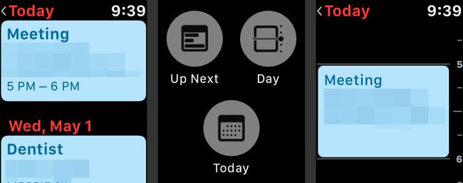 Vaihda näkymää Apple Watchin kalenterissa